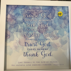 Psalm 136:26 Picture Frame